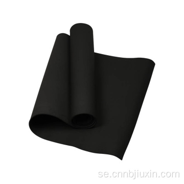 Tjock 4mm svart ekovänlig eva yogamatta